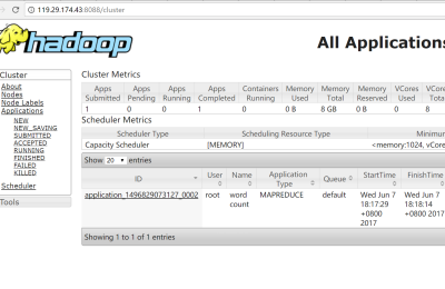 hadoop2.7.3在centos7上部署安装（单机版）